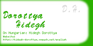 dorottya hidegh business card